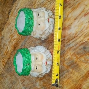 Santa face Candle Holders